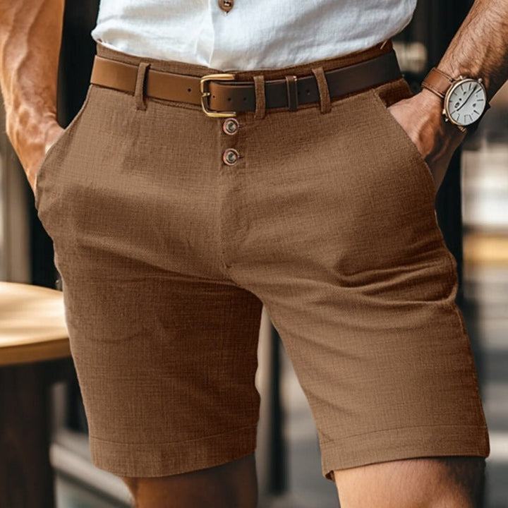Casual Herren Shorts mit praktischer Knopfleiste, vielseitig für Sommerstil, Strand und urbane Looks.