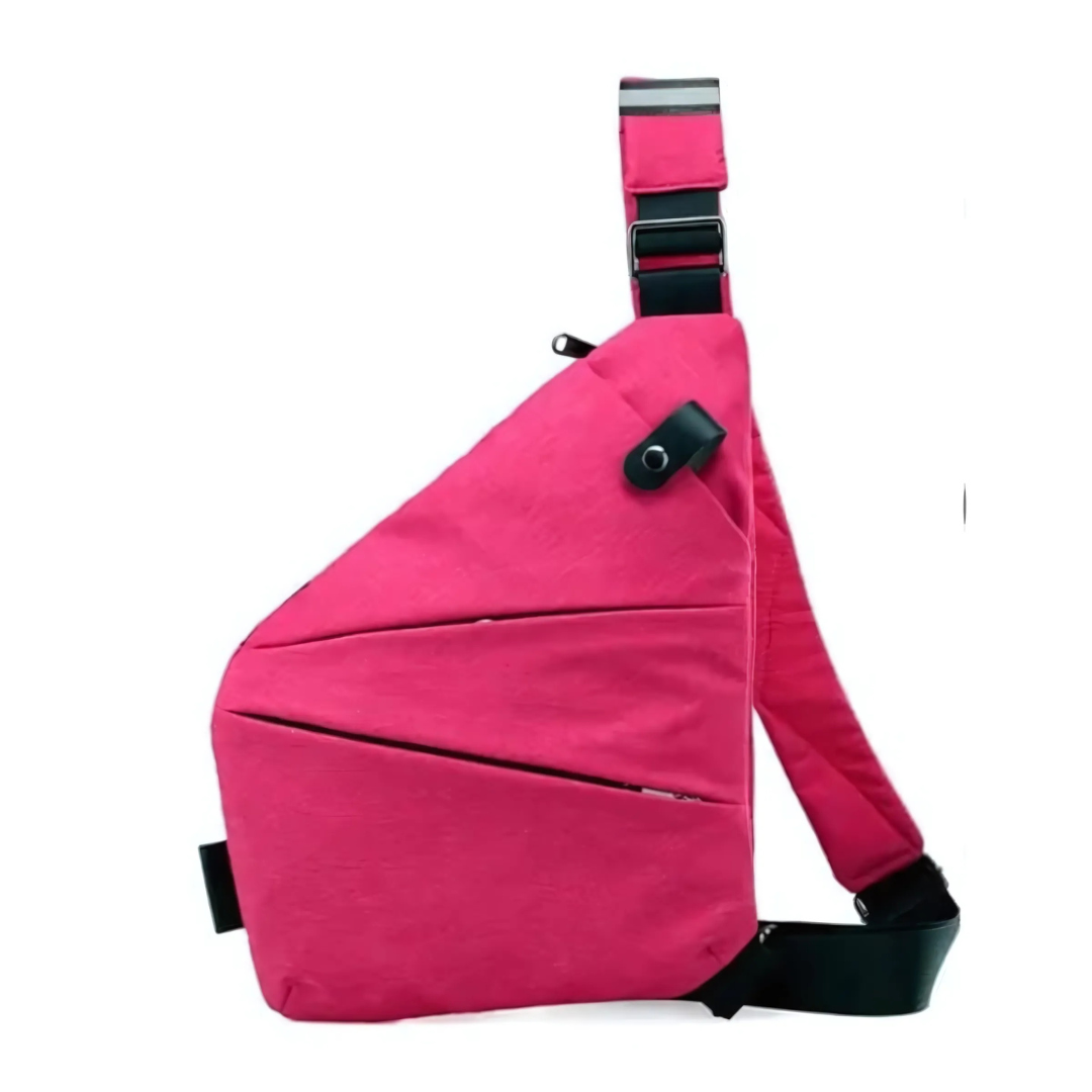 Vielseitige Antivol-Tasche als Crossbody getragen, perfekt für sichere Aufbewahrung Ihrer Wertsachen.
