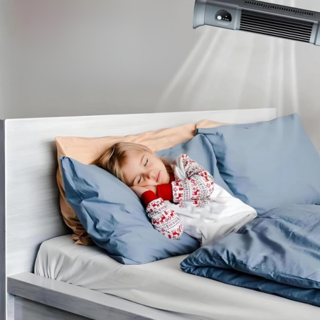 Stilvolle, tragbare Klimaanlage in kompakter Größe. Ideal für Büros & Schlafzimmer; sorgt für kühle Sommerluft.