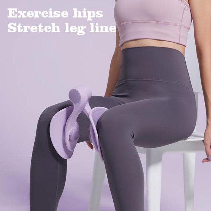 "Kompakter FitFlex Hüft- & Beckenbodentrainer, grau und ergonomisch, ideal für effektives Heimtraining und Muskelstraffung."