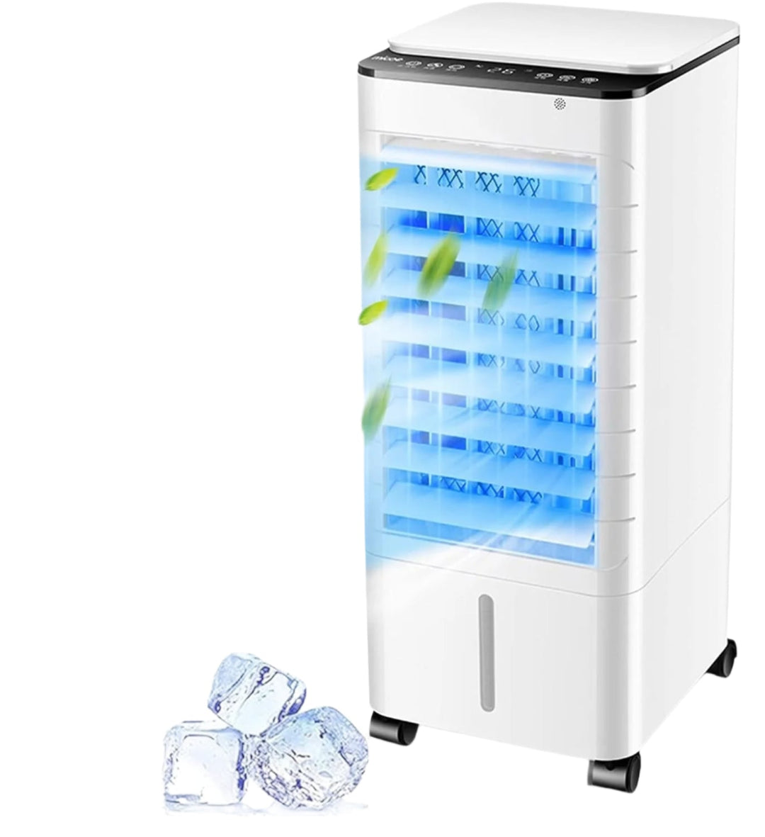 Kompakter Luftkühler & Luftbefeuchter mit Fernbedienung, ideal für Zuhause & Büro. Tragbarer Ventilator für angenehmes Raumklima.