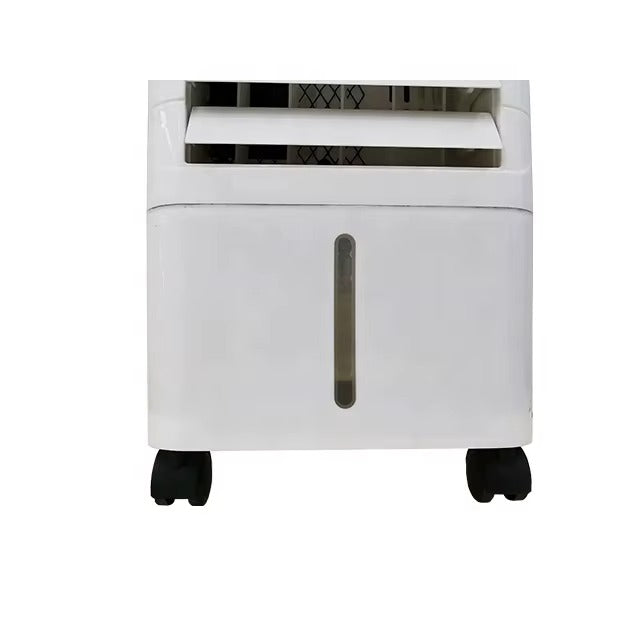 Kompaktes Klimagerät mit Wassertank, Ventilator & Fernbedienung. Luftkühler und Befeuchter für eine frische Brise im Sommer.