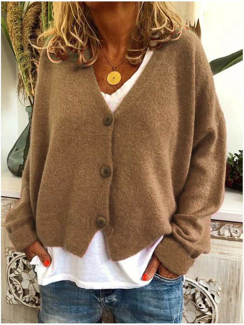 Eleganter Damen Strickcardigan, kuscheliges Oberteil für bequeme Herbst- & Wintermode.