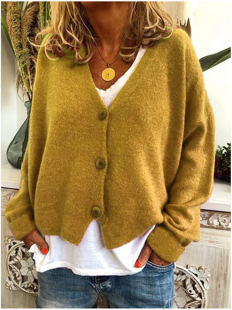 Damen Strickjacke, vielseitiger Strickcardigan für Freizeit und Mode, kuschelig warm im Herbst/Winter.