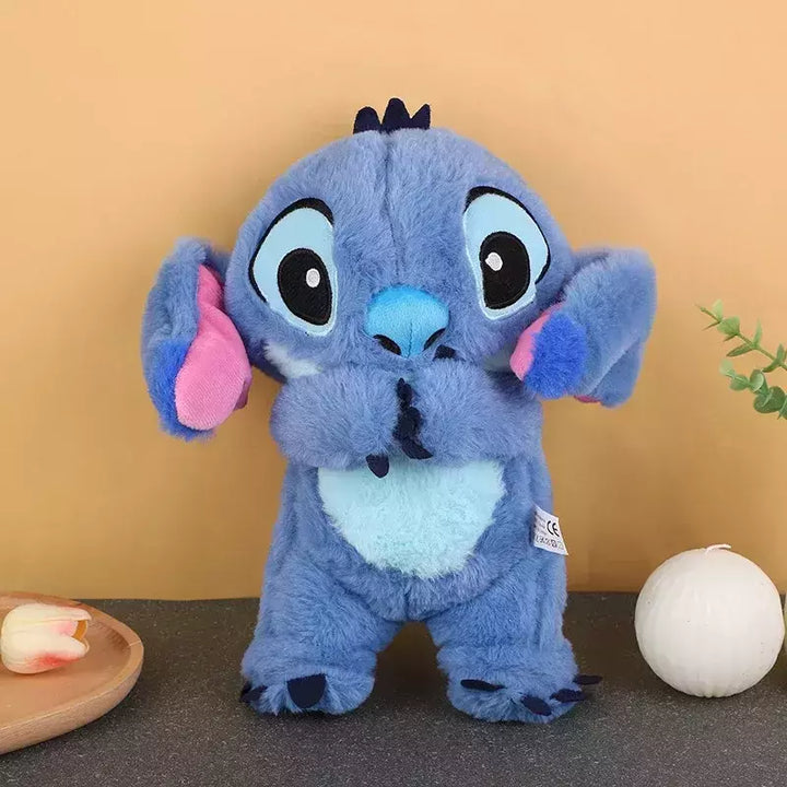 Kuscheliges Plüschspielzeug mit sanften Lichtern und Musik, ideal für Geborgenheit und Entspannung bei Kindern und Babys.