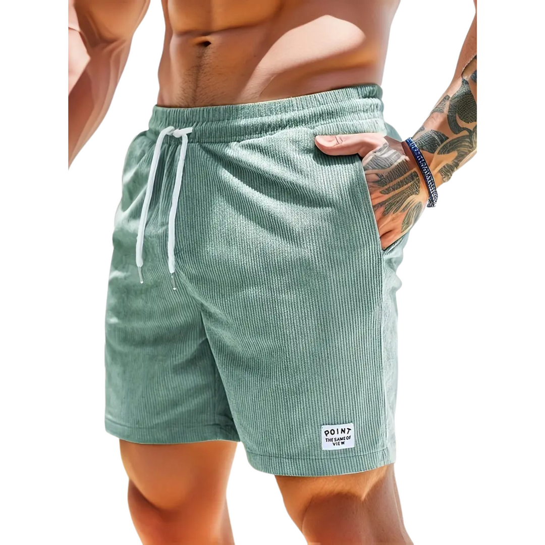 Bequeme Herren Strandshorts in Über-dem-Knie-Länge, ideal als lässige Sommermode für aktive Tage.
