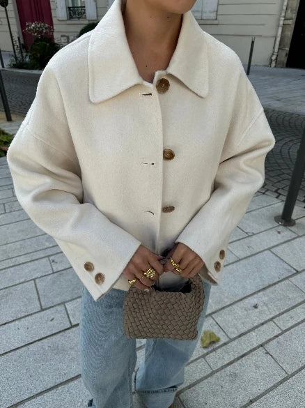 Bequeme Damen-Übergangsjacke, locker und vielseitig. Perfekt als stilvolle Casual-Jacke für jeden Tag.