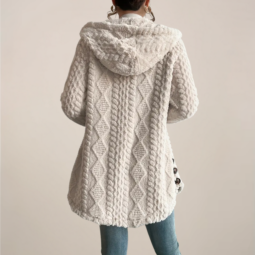 Modischer Damen Cardigan mit Kapuze für Frühling, lässiger Streetwear-Look, perfekt für den Alltag.