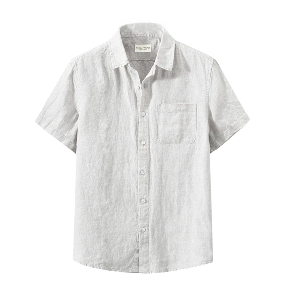 Elegantes Unisex Langarmhemd mit Knopfleiste für Frühling & Sommer. Vielseitiges, atmungsaktives Freizeithemd.
