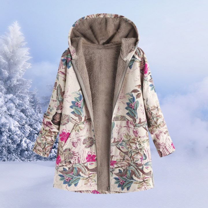 Lange Damen Stepp-Pufferjacke mit Kapuze, warm & stylisch für den Winter. Ideal als Wintermantel.