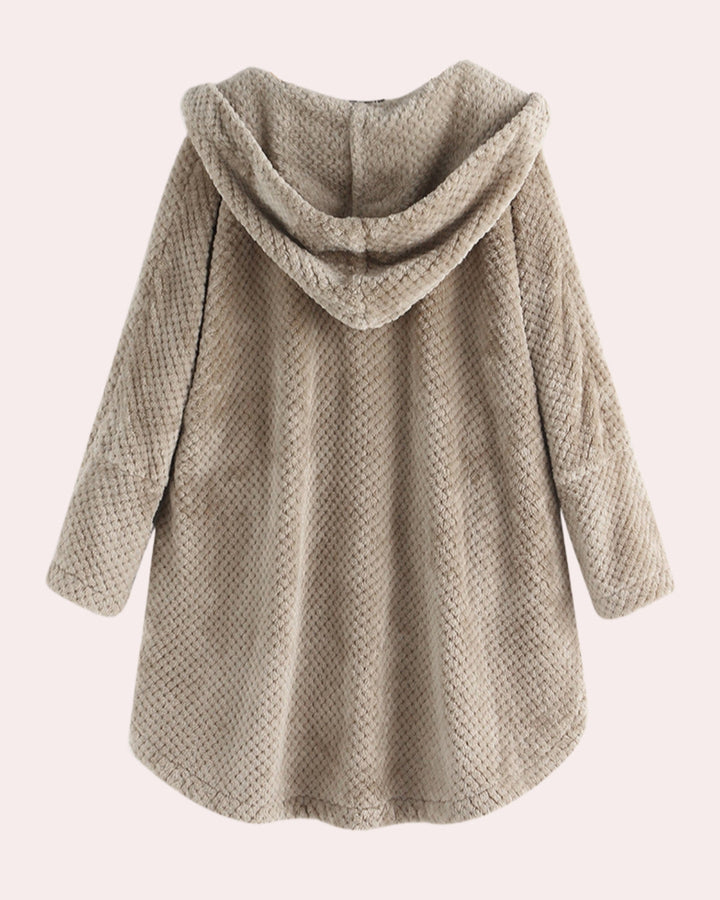 Eleganter langer Damen Kapuzenmantel, warm & wasserabweisend, perfekt für Wintermode, Alltag & Outdoor-Aktivitäten.