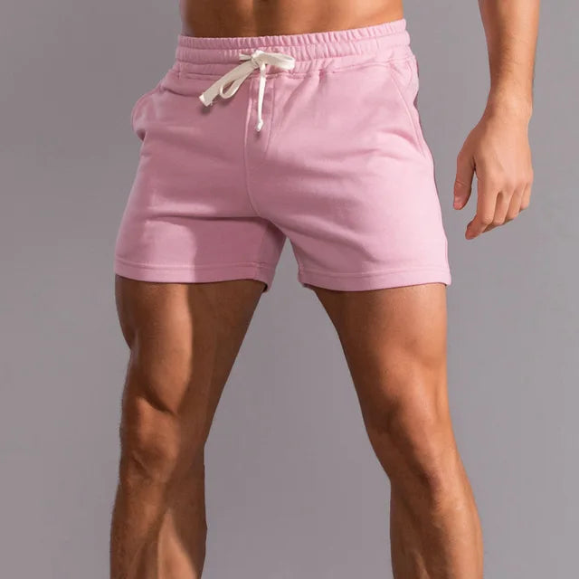 Lässige Herren Slim-Fit Shorts in Blau, moderne Passform, atmungsaktiv, mit Taschen, für Sommeranlässe ideal.
