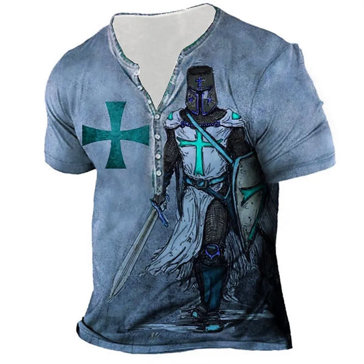 "Lässiges Herren-Kurzarmshirt in Blau, entspannter Schnitt, vielseitig kombinierbar für den modernen, eleganten Casual-Look."