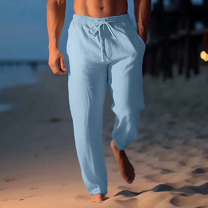 Bequeme Herren Freizeithose mit lockerem Schnitt, ideal als Sommerhose oder lässiger Jogger für vielseitige Looks.