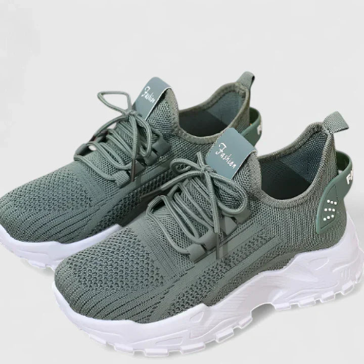 Leichte Damen Frühlings-Sneaker zum Schnüren. Bequeme & atmungsaktive Freizeitschuhe für den Alltag.