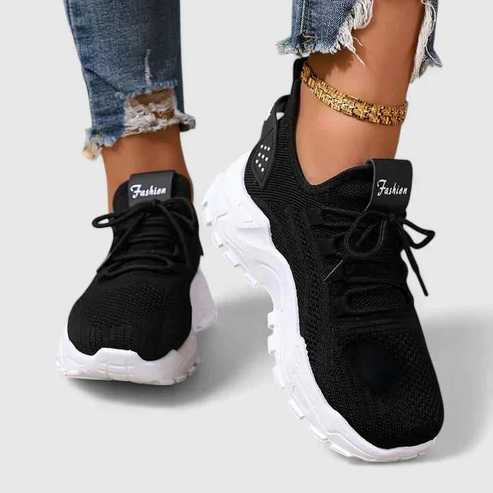 Atmungsaktive leichte Damen-Sneaker. Ideal als Frühlingsschuhe & bequeme Alltagsschuhe.