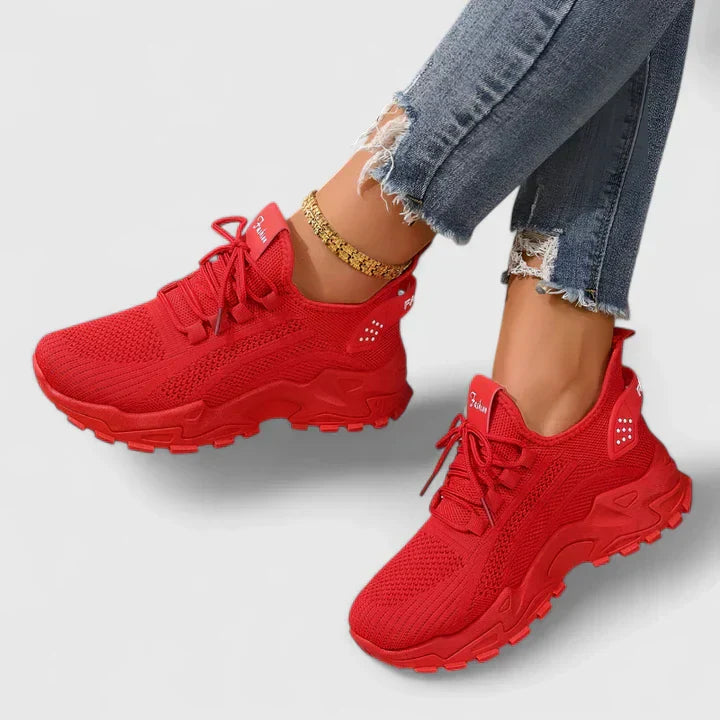 Vielseitige Damen Freizeitschuhe: leichte Schnür-Sneaker. Bequem & sportlich elegant für Frühling & Alltag.