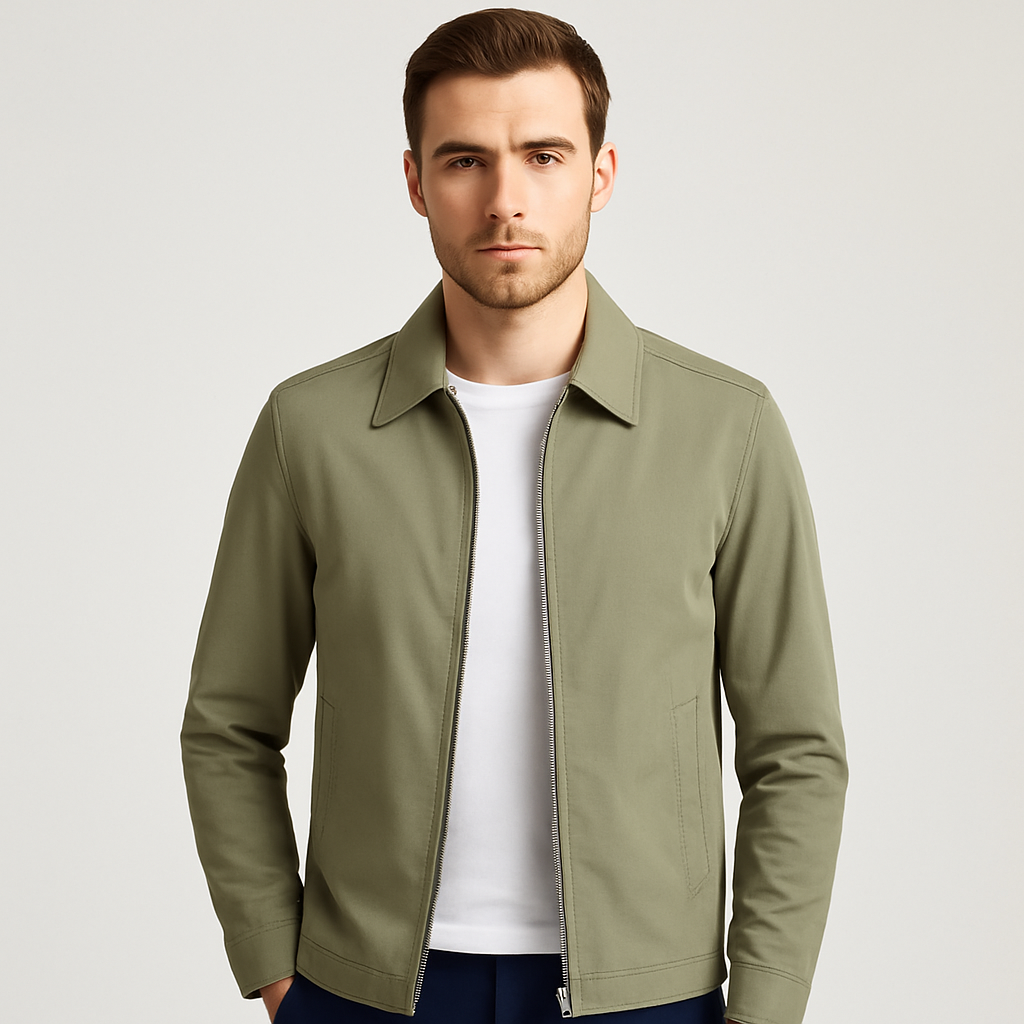 Stilvolle Herren Freizeitjacke, leicht und modern. Ideale Übergangsjacke für Männer, komfortabel für jede Gelegenheit.