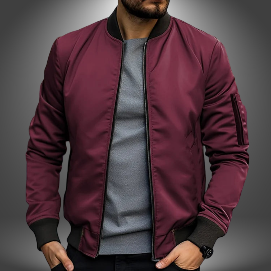 Bequeme Herren Übergangsjacke, ideal für Frühling und Herbst, stilvoll und funktional.