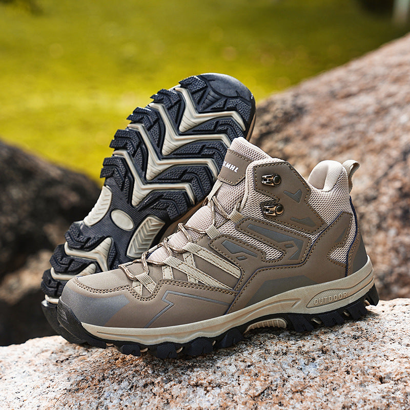 Leichte orthopädische Wanderschuhe für Damen mit abnehmbarem Riemen, rutschfester Sohle und wasserfester Oberfläche.