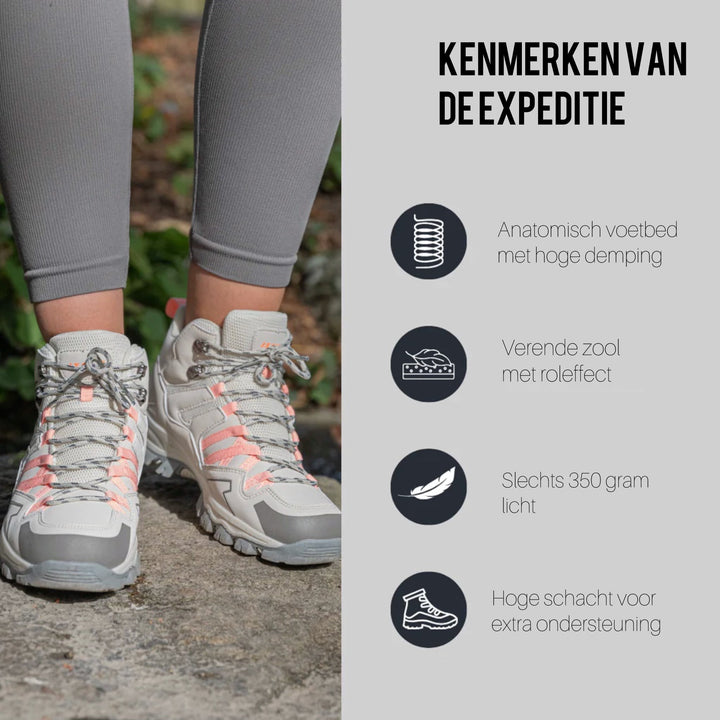 Leichte orthopädische Wanderschuhe für Damen mit abnehmbarem Riemen, rutschfester Sohle und wasserfester Oberfläche.