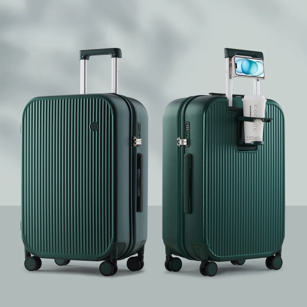 Leichtgewichtiger, robuster Hartschalen-Trolley mit Spinner-Funktion; ideal für Urlaub & Business-Reisen.