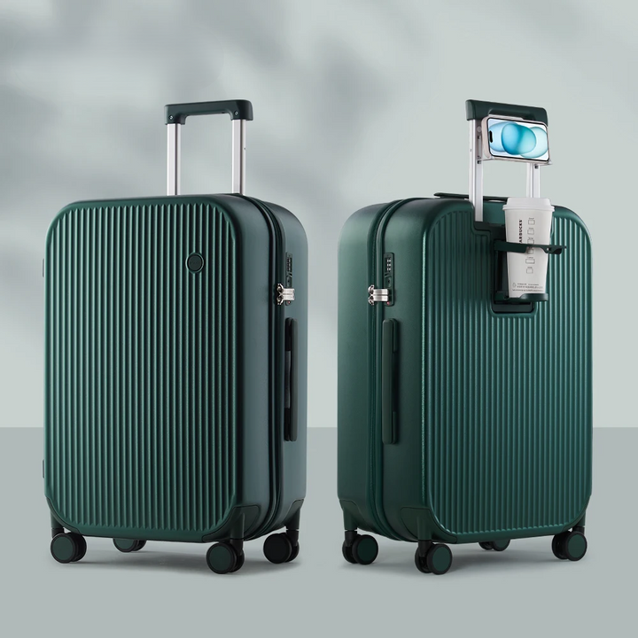 Leichtgewichtiger, robuster Hartschalen-Trolley mit Spinner-Funktion; ideal für Urlaub & Business-Reisen.