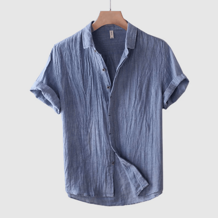 Leichtes Herren Sommerhemd in lässigem Design, perfekt für Freizeit und Urlaub, mit komfortablem Kurzarmstil.
