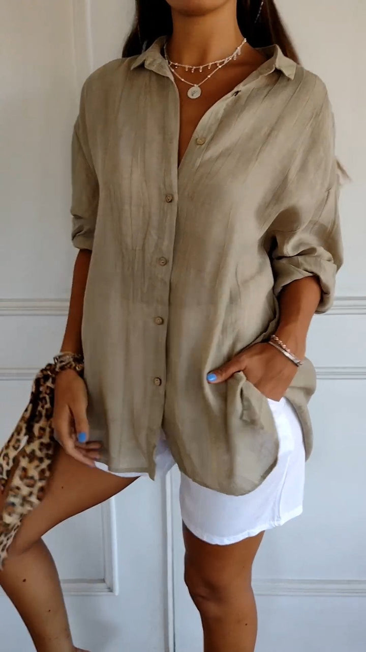 Damen Bluse Lina in Beige Variante