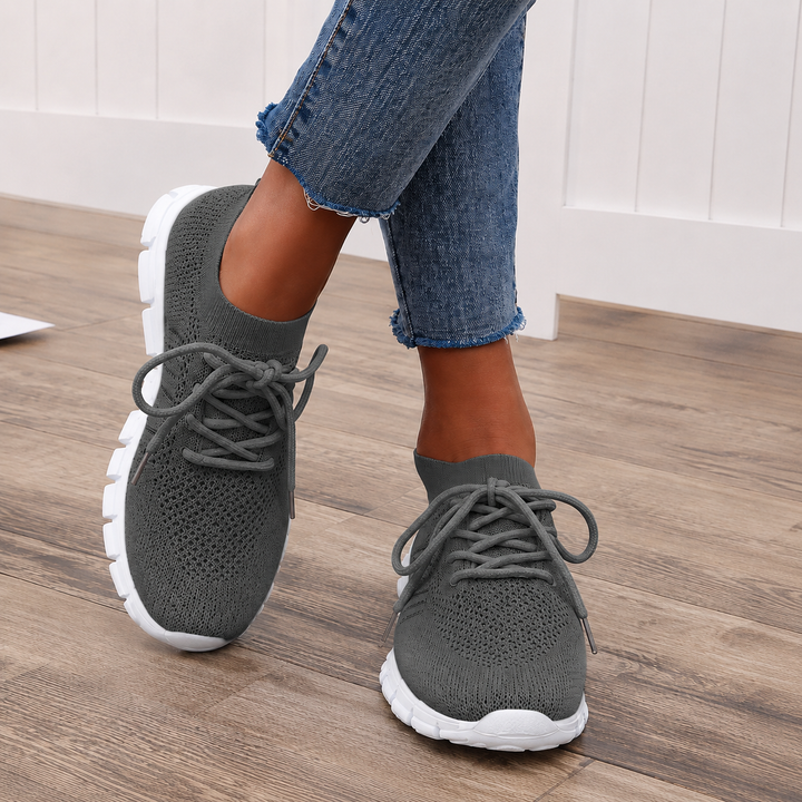 Dunkelgraue Livia Damen Sneaker für einen dezenten Look