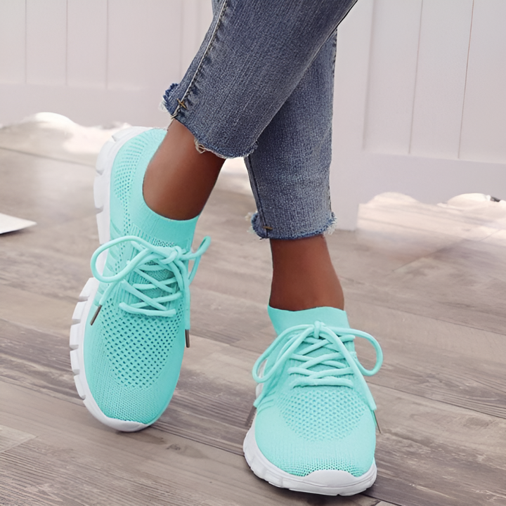 Stylisher Livia Sneaker in edlem Lila, Vorderansicht