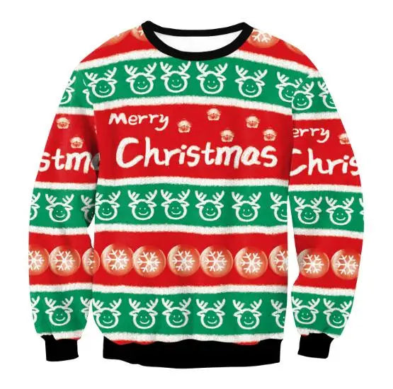 Festlicher Herren Weihnachts-Pullover mit einzigartigem, humorvollem Jesus-Motiv für Männer.