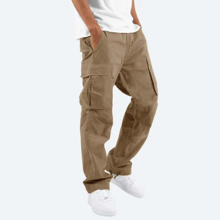 Robuste Straight Fit Cargohose für Herren, perfekt für Herbstmode & jeden Tag.