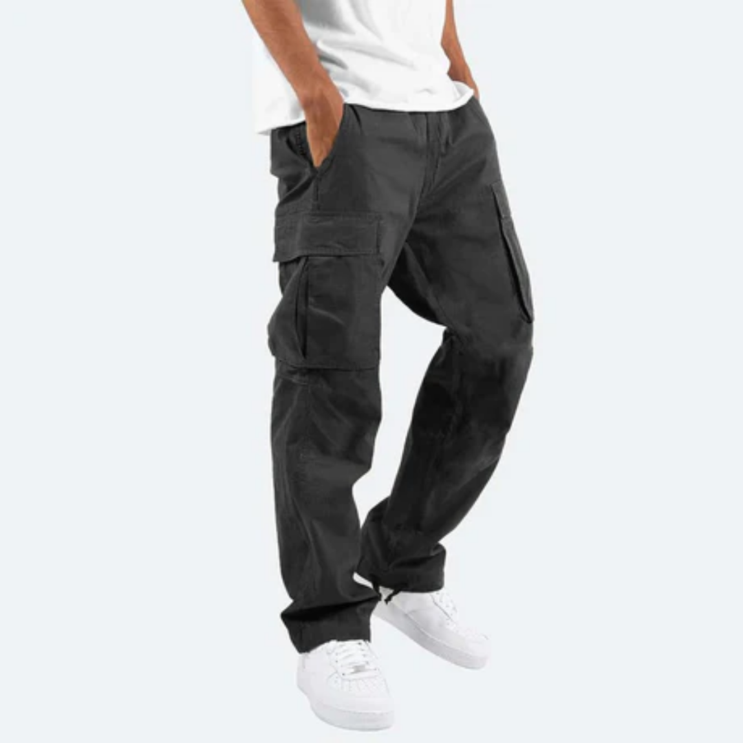 Bequeme Freizeithose für Männer, als Cargohose im Straight Fit vielseitig kombinierbar.