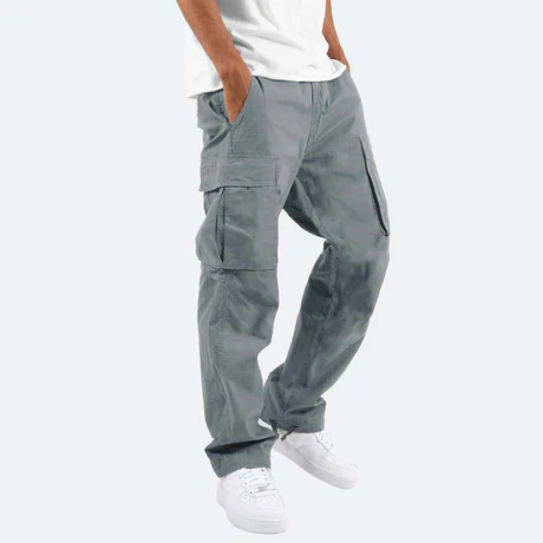 Langlebige Outdoor-Cargohose Straight Fit für Herren, funktionell & komfortabel für Abenteuer.