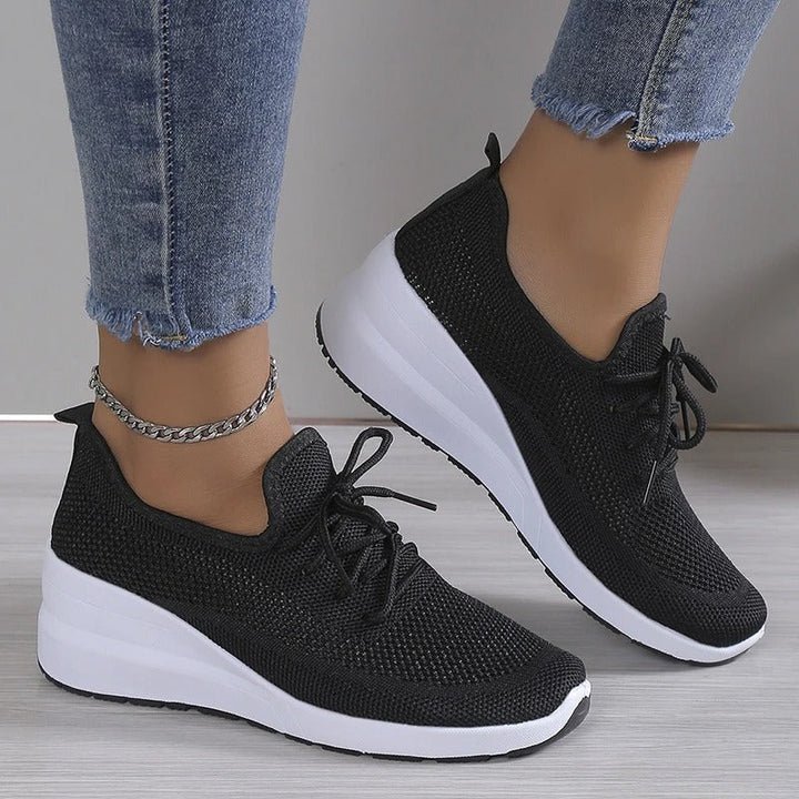 Leichte Damen Sneaker mit Fußgewölbestütze, atmungsaktiv, ideal für den ganzen Tag.