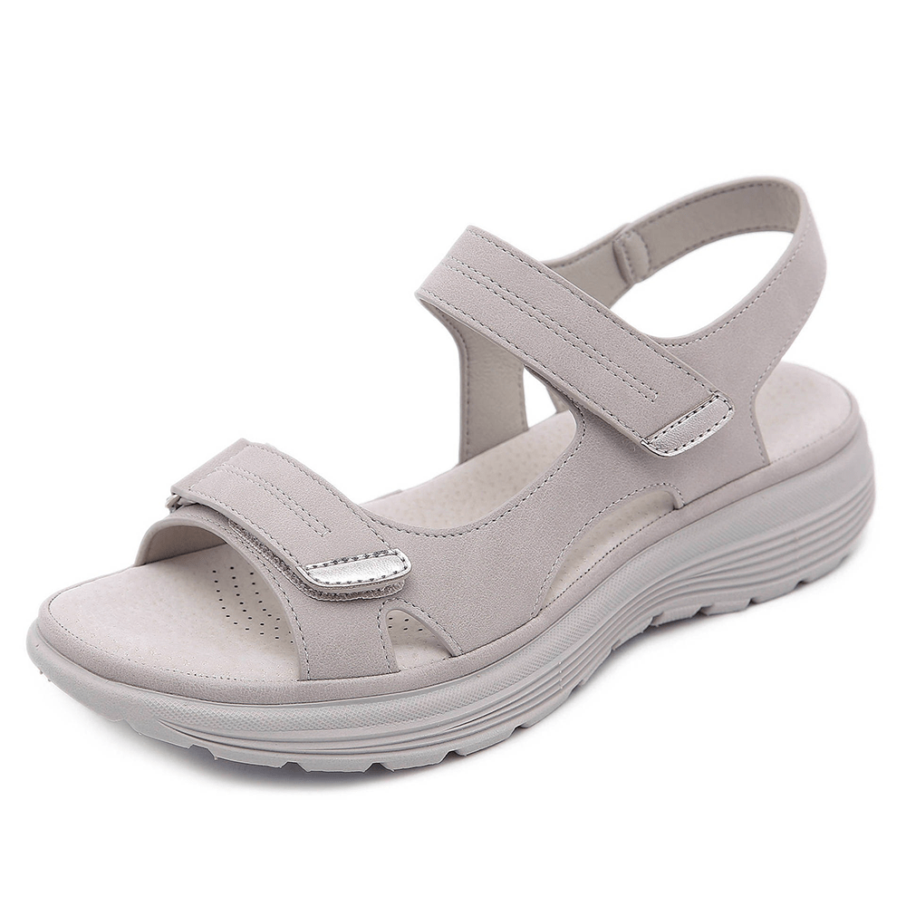 Verstellbare Damen Sandalen mit Fußgewölbestütze & rutschfester Sohle. Komfortable Alltagsschuhe.