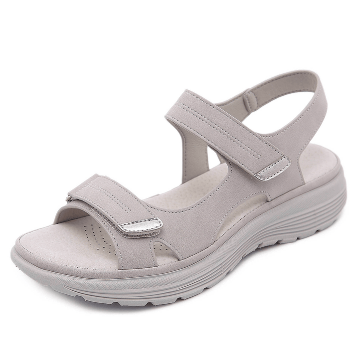 Verstellbare Damen Sandalen mit Fußgewölbestütze & rutschfester Sohle. Komfortable Alltagsschuhe.
