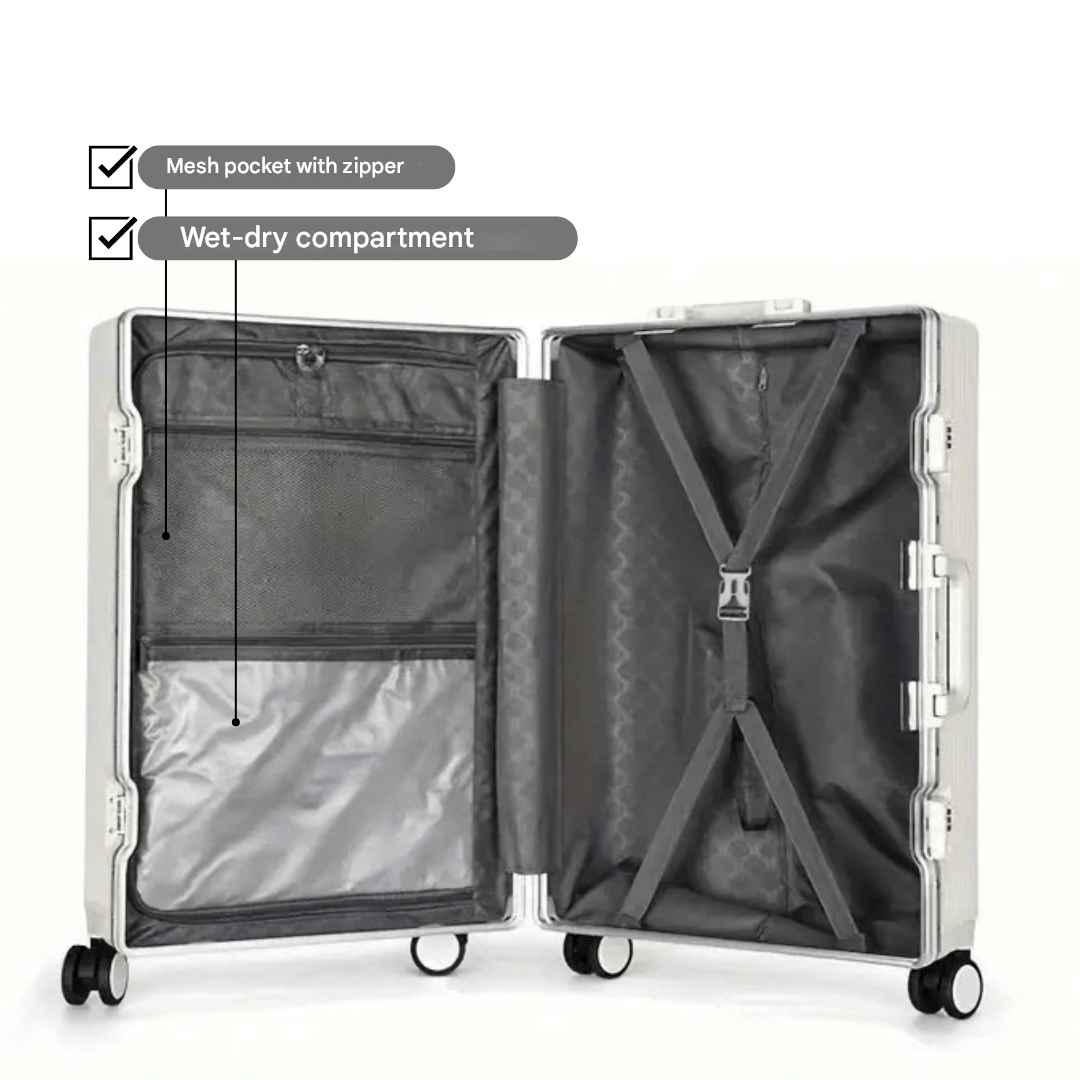 Stilvoller Hartschalen-Reisekoffer Manhattan Pro, perfekt für Business und kurze Urlaube.