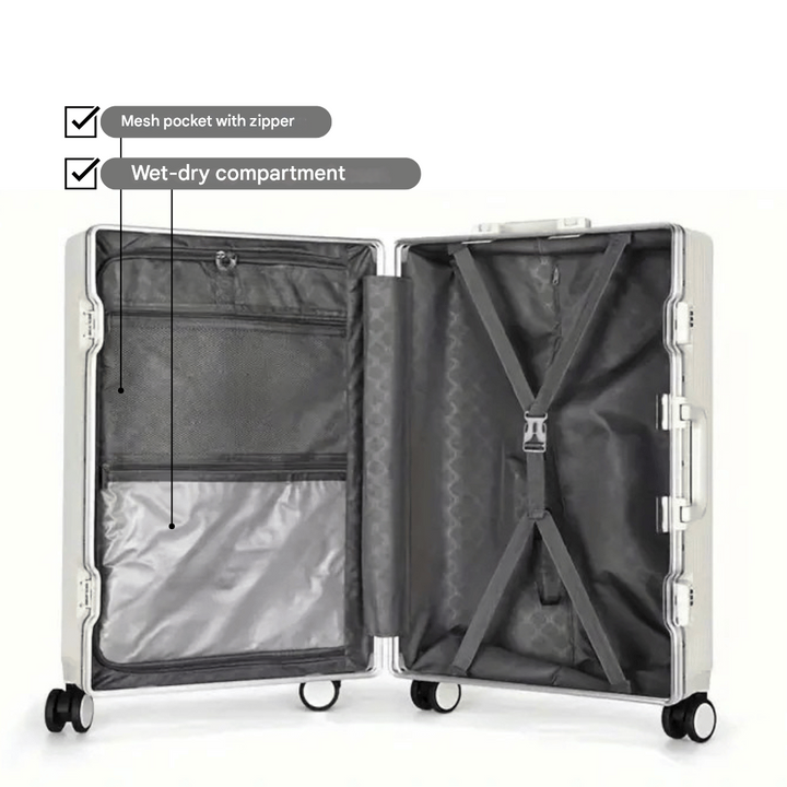 Stilvoller Hartschalen-Reisekoffer Manhattan Pro, perfekt für Business und kurze Urlaube.