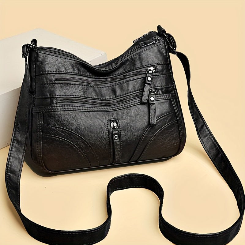 Robuste Vintage Freizeittasche für Damen, als Umhängetasche oder Schultertasche tragbar, langlebig.
