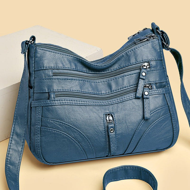 Stilvolle Vintage Umhängetasche für Damen, bequem über der Schulter zu tragen, ideal für Freizeit & Shopping.
