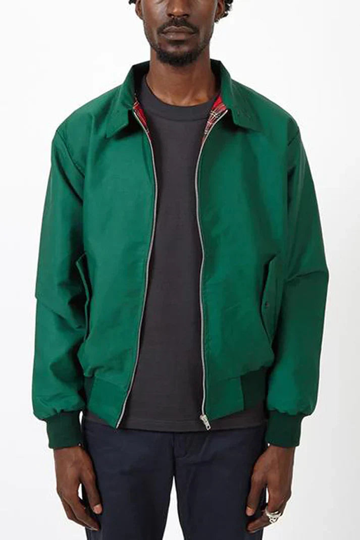 Burgunderrote Harrington-Jacke Herren. Stilvolle Übergangsjacke, zeitlos & komfortabel für Freizeit und Business-Casual.