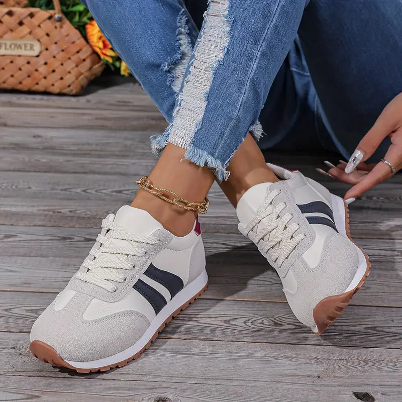 Grauer Marion Damensneaker, perfekt als stilvoller & bequemer Alltags- oder Laufschuh mit optimaler Dämpfung.
