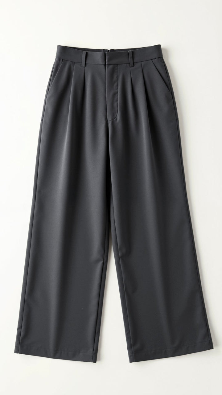 Zeitlose Melanie High Waist Hose, weitbeinig. Vielseitige Damenhose für Büro, Freizeit und Sommer.