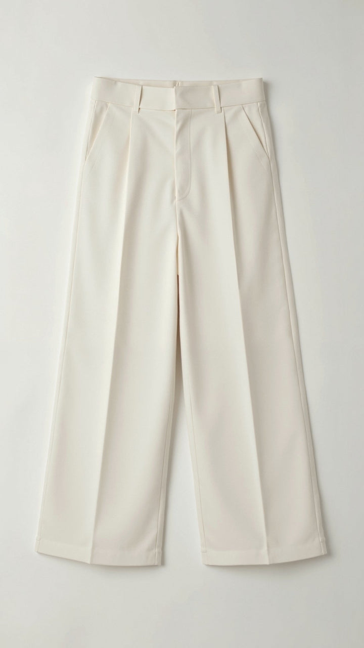 Melanie Weitbeinige Hose, hochtailliert. Bequeme und elegante Damenhose für Sommer, Büro & Freizeit.