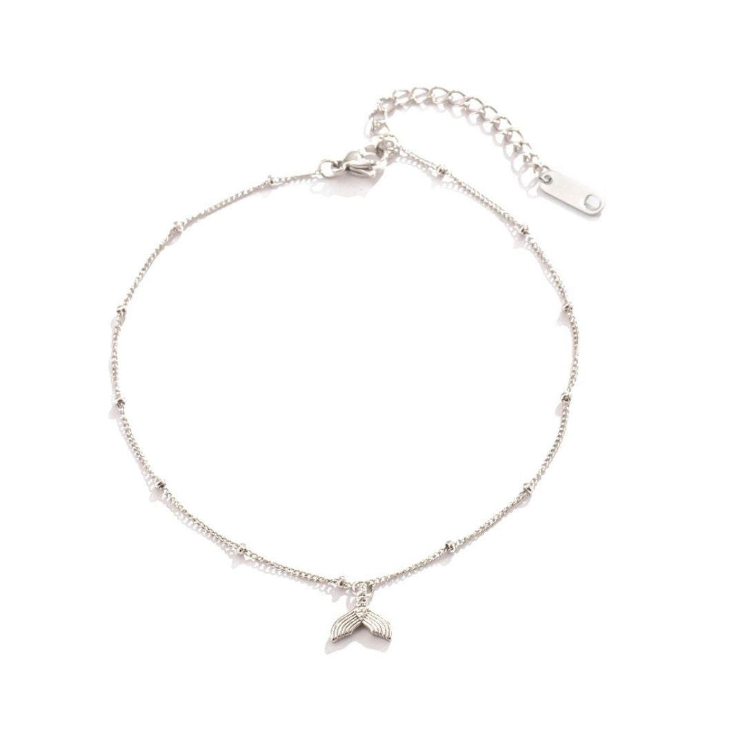Modisches Strand Accessoire: Elegante Fußkette mit Meerjungfrau Motiv für Damen