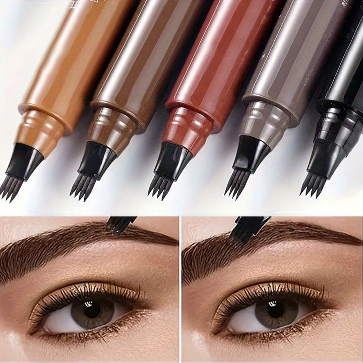 "Microblading-Stift für präzise Augenbrauen mit natürlichem Look, in Schwarz, mit präzisem Applikator für mühelose Anwendung.