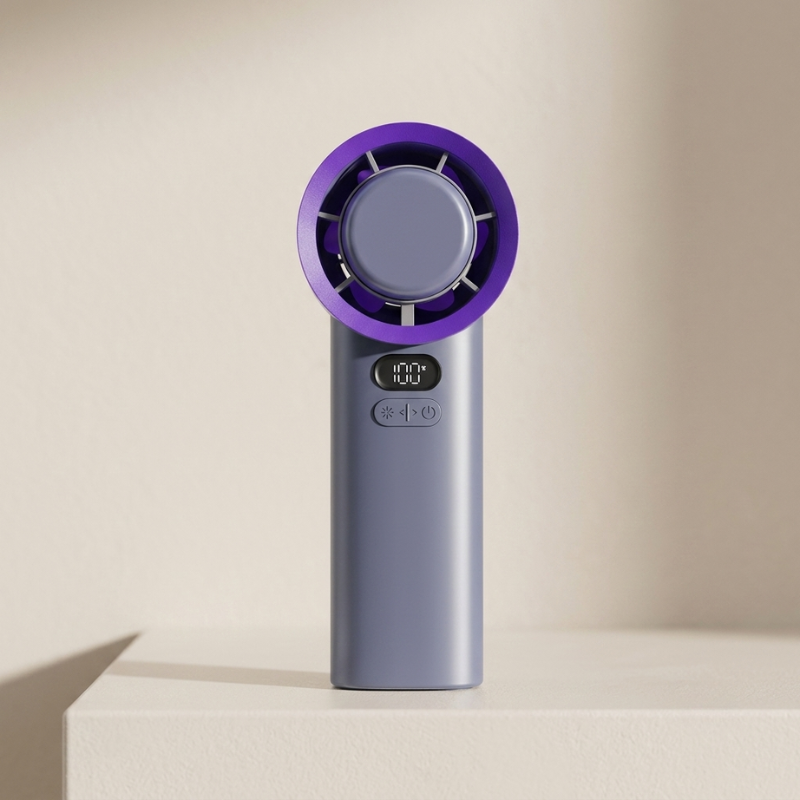 Mini USB Ventilator, tragbar & wiederaufladbar, mit 3 Geschwindigkeiten für kühle Brise im Büro oder auf Reisen.
