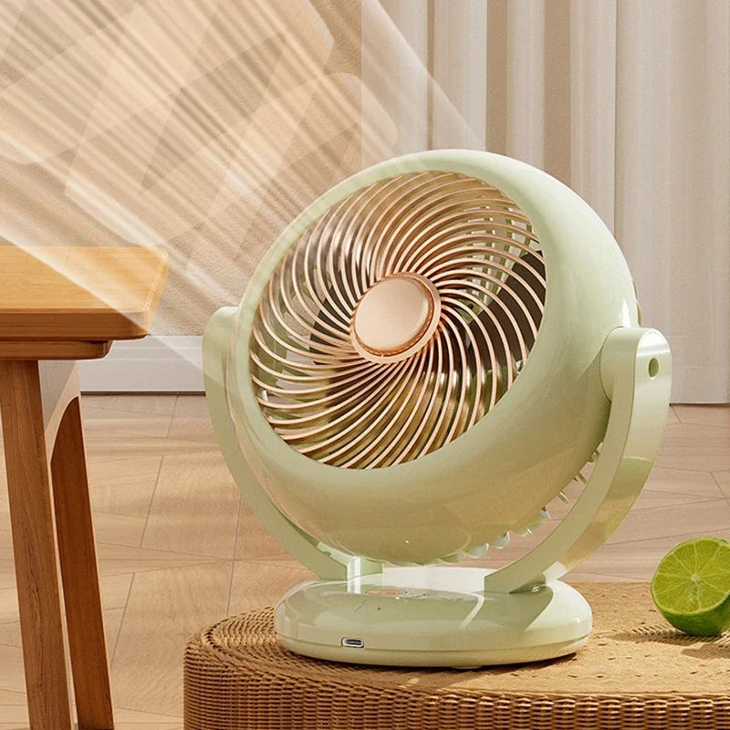Einstellbarer Mini Handventilator mit 3 Geschwindigkeiten, kabellos & wiederaufladbar für flexible Kühlung.